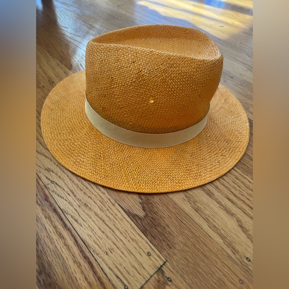 Eugenia Kim Orange Fedora Hat